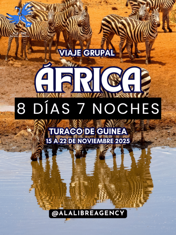 AFRICA TURACO DE GUINEA 8 DÍAS 7 NOCHES | VIAJE GRUPAL 15 A 22 DE NOVIEMBRE 2025|