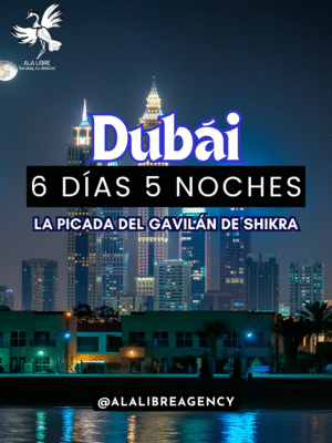 DUBÁI EXPRESS LA PICADA DEL GAVILÁN DE SHIKRA 6 DÍAS 5 NOCHES |Del desierto a los rascacielos: vive la magia de Dubái.|